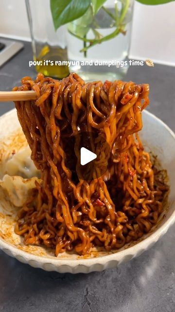 344K views · 42K likes | Grace / Melbourne Food & Lifestyle ✨ on Instagram: "Level up instant noods with me, ep6  Buldak Jjajang with dumplings while watching Doctor Slump 👀🥟 Who’s watching it as well?!   This has been my fave hack when cooking dumplings and ramyun! It’s so satisfying 👌 Also love how spicy this jjajang Buldak flavour is, it’s perfect with dumplings 🥟   #ramyun #comfortfood #samyang #samyangnoodle #noodles #koreanfood #koreannoodles #koreandrama #doctorslump #kdrama #dumplings #spicyfood" Cooking Dumplings, How To Cook Dumplings, Doctor Slump, Korean Noodles, Melbourne Food, Slumping, So Satisfying, Food Lifestyle, Spicy Recipes