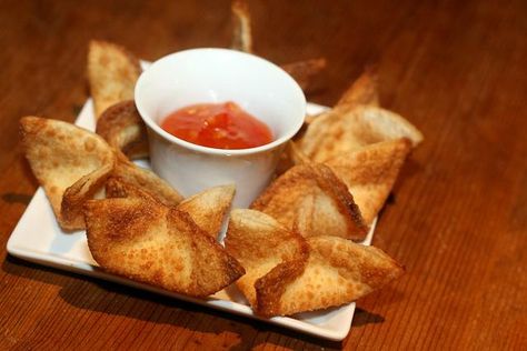 Lobster Rangoon Is a Riff On A Classic Chinese Dish - Swirled Lobster Rangoon, Crab Puffs, Pei Wei, Crab Rangoons, Wonton Recipes, Crab Rangoon, Food Hub, Wontons, Chinese Dishes