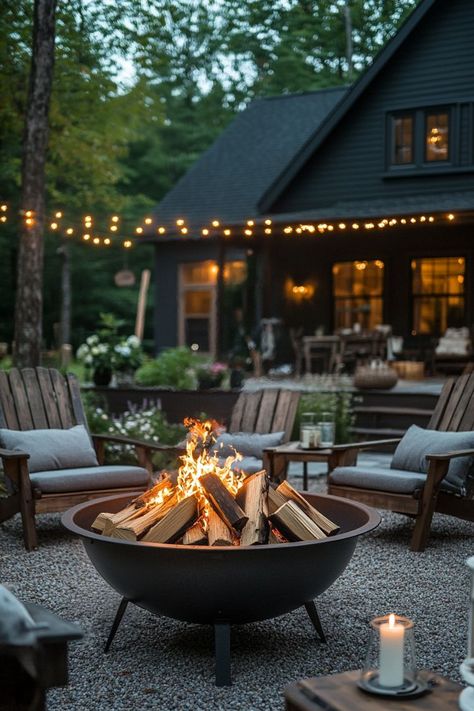 20+ Simple Backyard Fire Pit Ideas for Cozy Gathering Spots - H.M.G Outdoor Firepits Diy, Simple Backyard Fire Pit, Backyard Fire Pits, Backyard Fire Pit Ideas, Simple Backyard, Cozy Gathering, Backyard Fire Pit, Fire Pit Ideas, Easy Designs