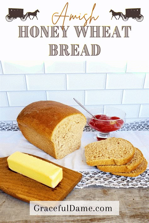 Easy Honey Wheat Bread Recipe, Honey Wheat Bread Recipe, Honey Bread Recipe, Honey Wheat Bread, Baking From Scratch, Amish Bread, Honey Bread, Wheat Bread Recipe, Oatmeal Bread