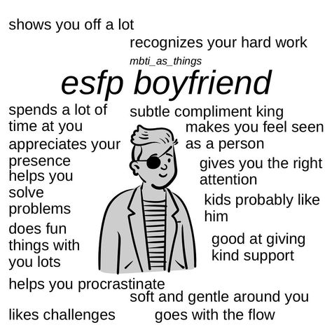 Infp Esfp Relationship, Esfp Boyfriend, Esfp Male, Esfp Relationships, Isfp Relationships, Intp Relationships, Mbti Charts, Myers Briggs Test, Mbti Test