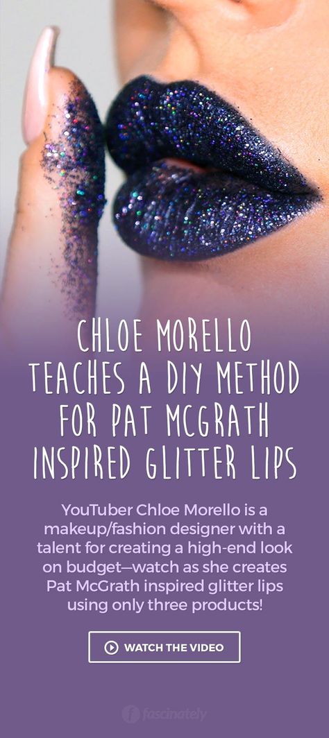 Glitter Wallpaper Iphone, Chloe Morello, Basic Makeup Tutorial, Glitter Paint For Walls, Glitter Quotes, Gloss Eyeshadow, Glitter Lipstick, Lip Tutorial, Diy Lip Gloss