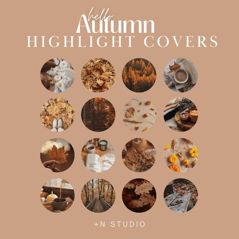 16 Hello Autumn Aesthetic Themed｜Instagram Highlight Covers｜Instagram Story Icon Fall Insta Highlight Icons, Autumn Highlights Instagram, Halloween Highlight Covers Instagram, Autumn Instagram Highlight Covers, Autumn Icons Aesthetic, Fall Instagram Highlight Covers, Halloween Instagram Highlight Covers, Instagram Story Icon, Insta Story Highlights