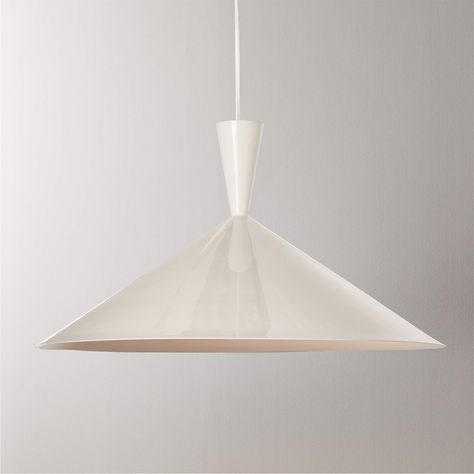 Paul McCobb Exposior White Pendant Light Model 018 + Reviews | CB2 Black Globe Pendant Light, White Kitchen Pendant Lights, Blue Pendant Light, Decorate Lampshade, Interior Light Fixtures, Parlor Floor, Bedside Lamp Modern, Iron Pendant Light, Gin Distillery