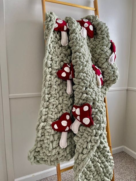 Soft Chunky Yarn Blanket Chunky Knit Blanket Chunky Knit | Etsy Sage Green Blanket, Chunky Yarn Blanket, Handmade Blankets, Yarn Blanket, Crochet Blanket Pattern Easy, Hand Knit Blanket, Green Blanket, Yarn Flowers, Chunky Knitting Patterns