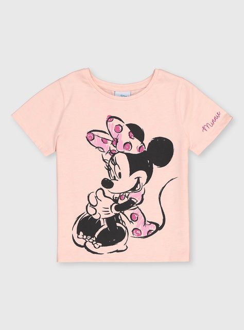 Outfit Disney, Tu Clothing, Minnie Mouse Pink, Pink Minnie, Mini Mouse, Pink T Shirt, Sweet Summer, Pink Tshirt, Disney Girls