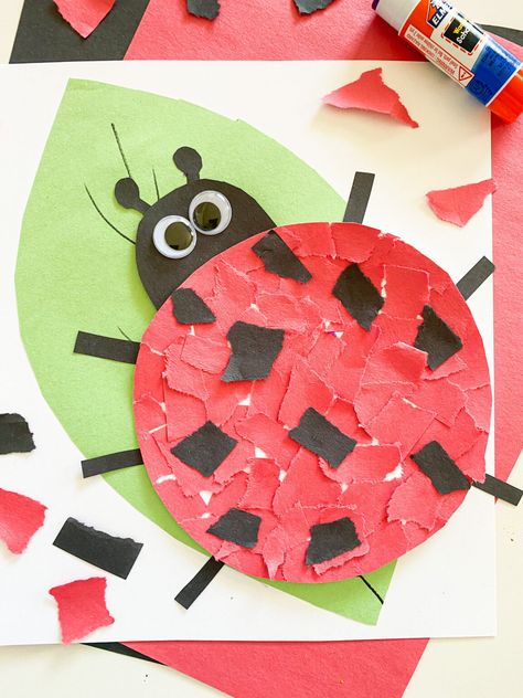 10 EASY Ladybug Crafts (2024) - ABCDee Learning Ladybug Preschool Art, Dragonfly Crafts For Toddlers, Ladybug Crafts For Toddlers, Ladybird Crafts For Kids, Ladybug Crafts Preschool, Ladybugs Preschool, Ladybug Craft, Nursery Rhyme Crafts, Crafts 2024