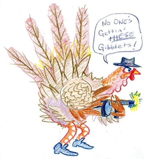 The Fighter | 13 Not-Your-Average Hand Turkeys Turkey Art Projects, Cartoon Drawing Reference, Hand Turkey, Thanksgiving Arts And Crafts, Turkey Drawing, Cartoon Drawings Sketches, Turkey Art, Cartoon Drawings Disney, Class Art Projects