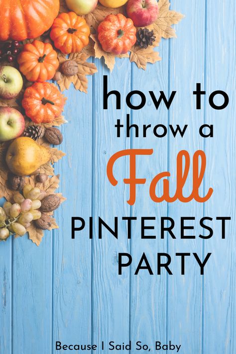 How To Host A Craft Party, Fall Themed Party Ideas For Adults, Hosting A Fall Party, Fall Gathering With Friends, Welcome Fall Party, Fall Birthday Decorations Party Ideas, Friend Themed Party, Fall Themed Luncheon Ideas, Fall Craft Night Ideas Ladies Party