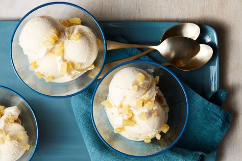 Ginger Ice Cream Recipe - NYT Cooking Ginger Ice Cream, Melissa Clark, Mint Ice Cream, Candied Ginger, Nyt Cooking, Ice Cream Recipe, Ice Cream Machine, Ice Cream Flavors, Ice Cream Maker