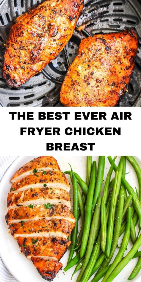 Air Fryer Chicken Breast, Air Fryer Recipes Chicken Breast, Thighs Chicken, Air Fryer Oven Recipes, Air Fry Recipes, Air Fryer Recipes Chicken, Air Fryer Dinner Recipes, Air Fryer Healthy, Air Fryer Recipes Easy