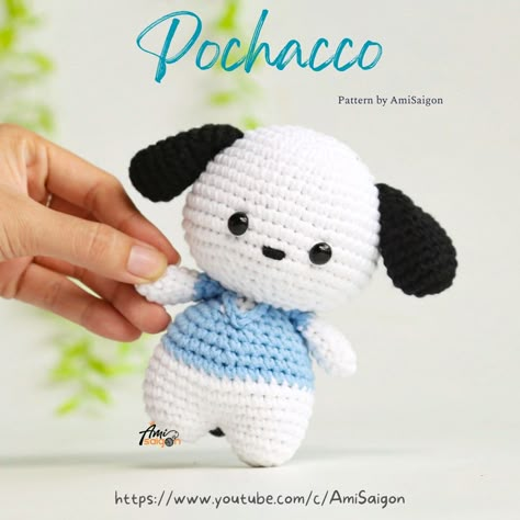 🐶🧶 Hey everyone! 🌟 Are you ready for a super cute crochet project? Let me introduce you to the adorable Pochacco! 🎉💖 📝✂️ We bring you a step-by-step guide to crochet your very own Pochacco. 🌈🧶 Follow along with our easy instructions, and let the magic happen! 🪄💫 🌸🌼 Click the link below to find the full tutorial with cute icons and start creating your own Pochacco today! 🎉🐾 https://youtu.be/EPJ47CUmx4c Happy crocheting! 🧵✨ Don't forget to share your lovely creations with us! 📸 Crochet Pochacco Free Pattern, Pochacco Crochet Pattern, Crochet Pochacco, Super Cute Crochet, Crochet Keychain Pattern, Crochet Design Pattern, Learn How To Crochet, Amigurumi Free Pattern, How To Crochet