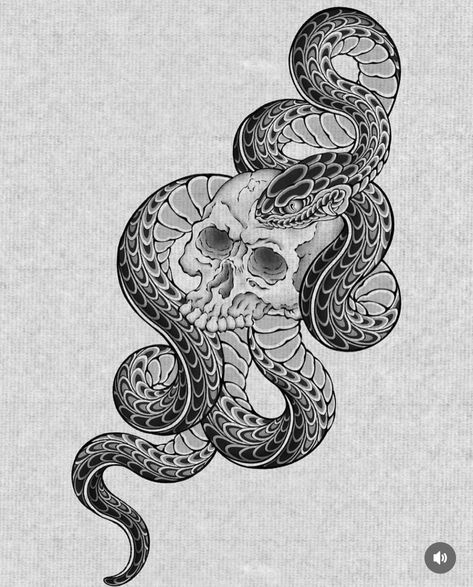 Snake Eyes Dice Tattoo, Asian Snake Tattoo, Irezumi Tattoos Design, Snake Reference Photo, Snake Skeleton Drawing, Snake Face Tattoo, Chinese Snake Tattoo, Japanese Snake Tattoo Design, Hebi Tattoo