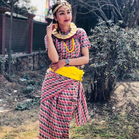 Chhetri Cultural Dress, Nepali Dress Traditional, Nepal Traditional Dress, Nepali Cultural Dress, Nepali Outfit, Nepali Traditional Dress, Nepali Clothing, Nepali Aesthetic, Nepali Fashion