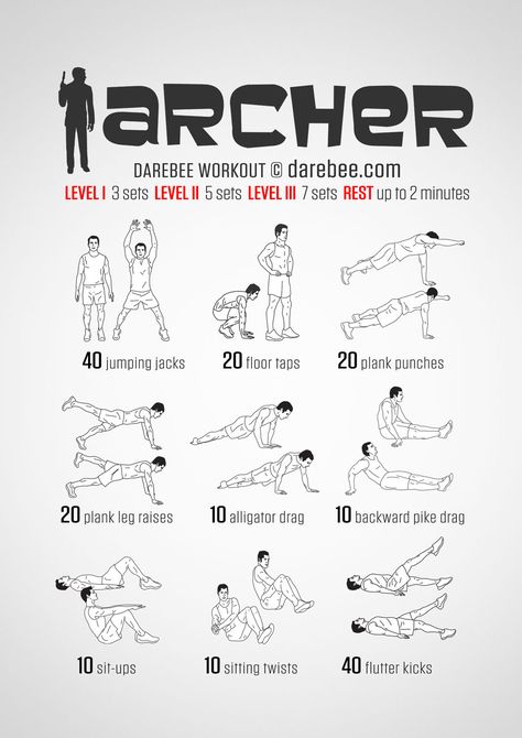 Archer Workout, Themed Workouts, Pushup Workout, Weight Circuit, Neila Rey, Hero Workouts, 100 Workout, Manly Things, Male Fitness