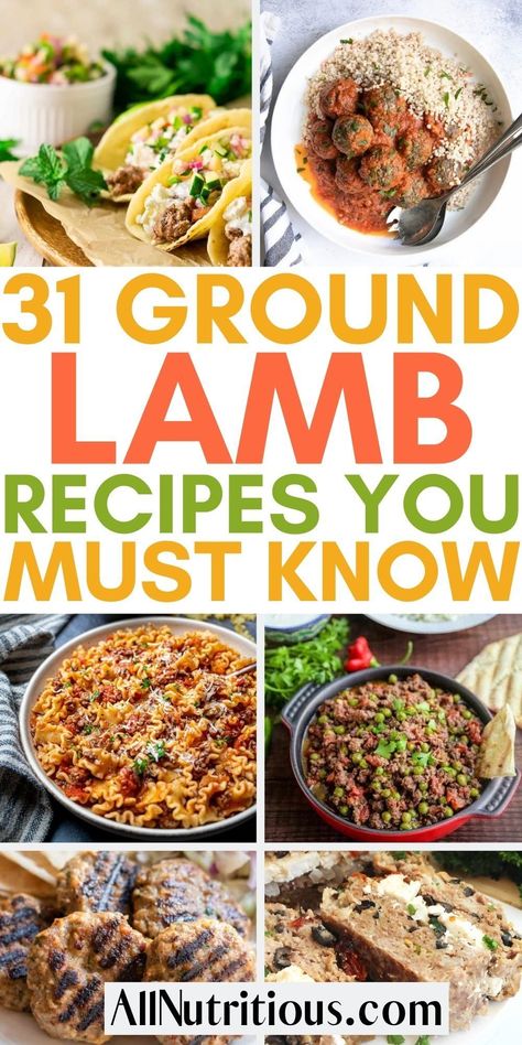 If you are wanting to enjoy more delicious meals with lamb you need to try these mouth-watering ground lamb recipes. These flavorful lamb dishes are super easy to make with ground lamb for an easy dinner any night of the week. Ground Lamb And Potatoes Recipes, Ground Lamb And Cabbage Recipes, Ground Lamb Recipes Indian, Ground Lamb Dinner, Ground Lamb And Sweet Potato Recipes, Pasta With Lamb, What To Make With Ground Lamb, Ground Lamb And Rice Recipes, How To Cook Ground Lamb