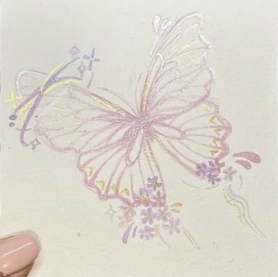 Pink Butterfly Drawing, Butterfly Sketch, Watercolor Butterflies, Water Watercolor, 달력 디자인, Butterflies Art, Watercolor Butterfly, Cocoppa Wallpaper, Butterfly Drawing