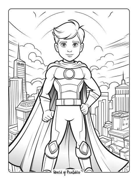 Calling all superhero enthusiasts! Explore our collection of printable hero coloring pages and create your own epic stories through colors. Super Hero Coloring Pages, Trucks Coloring Pages, Printable Heroes, Super Hero Coloring Sheets, Create Your Own Superhero, Outline Pictures, Superhero Cartoon, Marvel Coloring, Cartoon Books