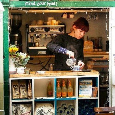 St Nicholas Market Bristol, Cafe Deco, Tiny Cafe, Cafe Space, Small Coffee Shop, Cafe Concept, Coffee Ideas, Bristol England, Cafe Ideas