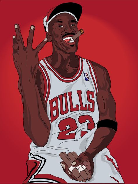 Jordan Cartoon, Michael Jordan Wallpaper, Jordan Painting, Jordan Wallpaper, Michael Jordan Poster, Michael Jordan Art, Basketball Drawings, Nba Artwork, Michael Jordan Photos