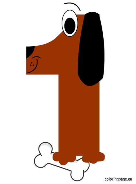 number-one-dog Number Crafts, Preschool Number Worksheets, Preschool Math Games, All About Me Preschool, Animal Art Projects, Number Drawing, Fall Kindergarten, Preschool Writing, Number Activities