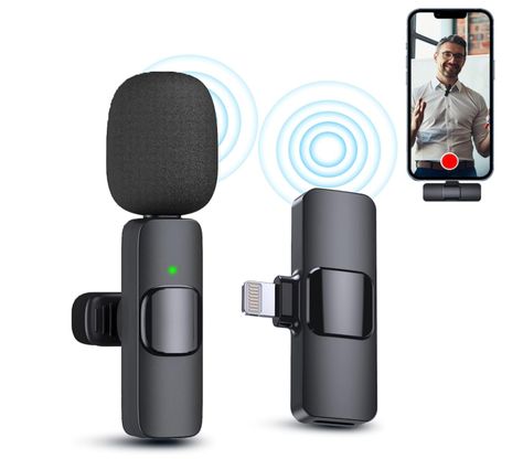 Content creators essentials Mini Microphone, Youtube Vlog, Lavalier Microphone, Vlog Youtube, Barrier Free, Iphone Video, Video Recording, Live Broadcast, Noise Reduction