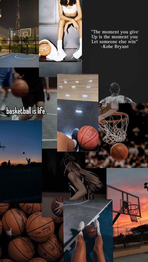 Basketball Collage Wallpaper, Basketball Vision Board, Basketball Collage, Cool Basketball Wallpapers, Basketball Quotes Inspirational, Bryant Basketball, Basketball Motivation, Basketball Background, Cute Images For Wallpaper