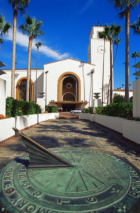 Union Station, Downtown Los Angeles, California, United States of America, North America  Photographer  Richard Cummins 33rd Parallel, Metro Rail, Train Stations, Art Deco Buildings, Vintage Los Angeles, North Hollywood, Union Station, Prairie Style, Los Angeles County