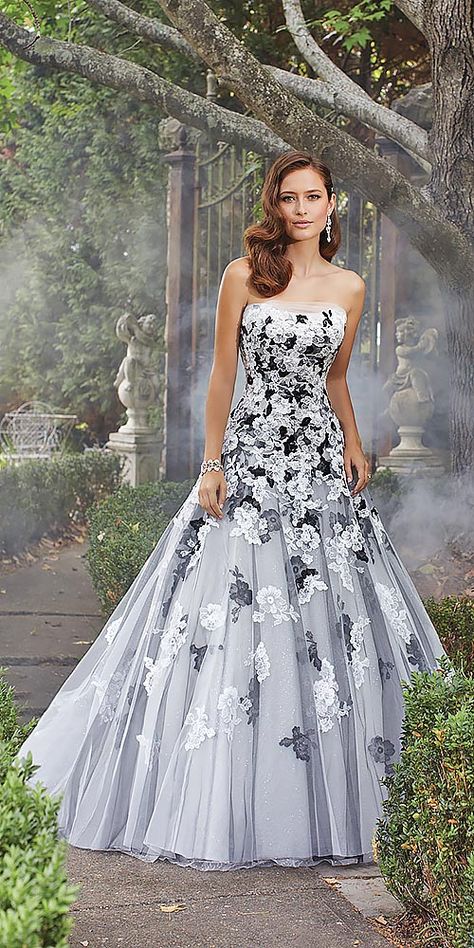 Colorful Wedding Dresses For Non-Traditional Bride ❤ See more: http://www.weddingforward.com/colourful-wedding-dresses/ #weddings Non Traditional Wedding Dresses, Non Traditional Wedding Dress, Black White Wedding Dress, Traditional Wedding Dress, Astronomy Pictures, Colored Wedding Dress, Non Traditional Wedding, Black White Wedding, Traditional Wedding Dresses