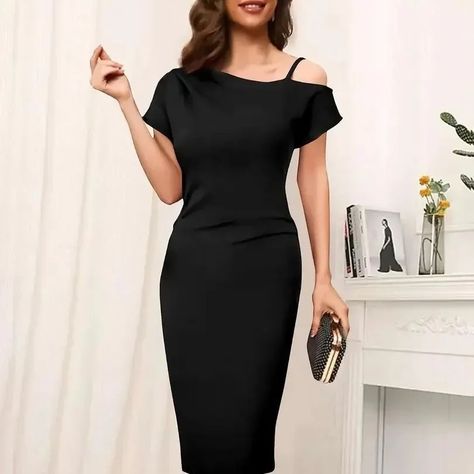 Brukinsa Women's Polyester Solid Off Shoulder Short Sleeve Knee Length Lightweight Bodycon Western Dress (LI-1007) Size: m xs l xl s Neck Style: no collar Color: black Fabric: polyester Type: dresses Style: bodycon Design Type: bodycon Within 5-7 business days However, to find out an actual date of delivery, please enter your pin code. bull; Package Content :: 1 Piece Western Dress || Material Type :: Polyester || Colour Name :: Black || Pattern :: Solid || Neck Style ::... Short Western Dresses For Women Parties, Western Dresses For Women Parties, Western One Piece Dress, Birthday Party College, Shopping Birthday Party, One Piece Dress Knee Length, Casual Home Office, Western Dress For Women, Style Development