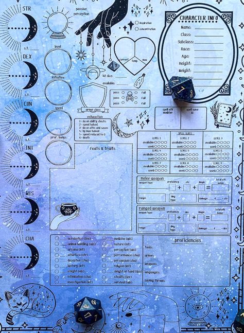 Custom Character Sheet, Dnd Character Sheets, Character Sheet Dnd, Wizard Dnd, Dnd Warlock, Warlock Dnd, Pretty Sheets, Inventory Organization, Dnd Character Sheet