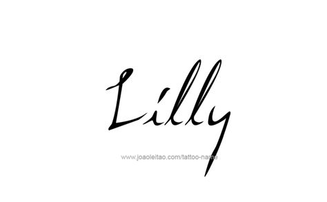 Lilly Name Tattoo, Lilly Name, Lily Name, Lilly Tattoo Design, Lillies Tattoo, Fineliner Art, Floral Logo Design, Beautiful Logos Design, Designing Ideas