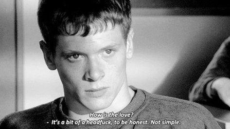 “Cook: How's the love? Effy: It's a bit of a headfuck, to be honest. Not simple.” Cook Skins, Quotes On Twitter, Skins Quotes, Jack O'connell, Cooking Photography, James Cook, Skins Uk, Shay Mitchell, Tv Quotes