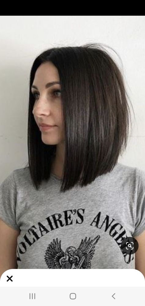 Brunette A Line Bob, A Line Bob Medium Round Faces, Long Bob Round Face Straight, Medium Hair For Round Face, Straight Bob Round Face, Short Hairstyle Women Round Face Bob Haircuts Thick Hair Straight, Medium Inverted Bob, Hair For Round Face, Bobs For Round Faces