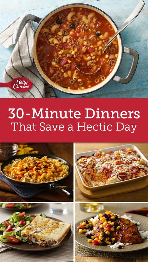 Easy Fast Dinner Recipes, Indian Meals, Blt Pasta, 30 Min Meals, Betty Crocker Recipes, Pillsbury Recipes, 30 Minute Dinners, Fast Dinner Recipes, Quick Dinners