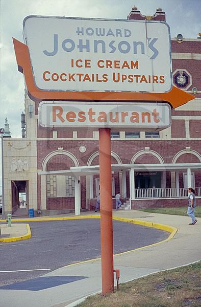 MONMOUTH COUNTY MEMORIES Established 1675! | ASBURY PARK sweet memory was seeing this sign in 1979 for HOWARD JOHNSON'S near Convention Hall | Facebook Asbury Park Boardwalk, Cocktail Restaurant, Ice Cream Cocktails, Cinder Block Walls, Howard Johnson's, Convention Hall, Asbury Park Nj, Ocean Grove, Mulberry Street