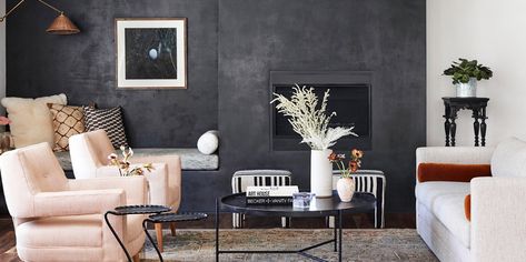 Roman Clay Walls, Clay Walls, Roman Clay, Calming Paint Colors, Portola Paint, Dark Paint Colors, Wallpaper Winter, Small Living Room Decor, Shay Mitchell