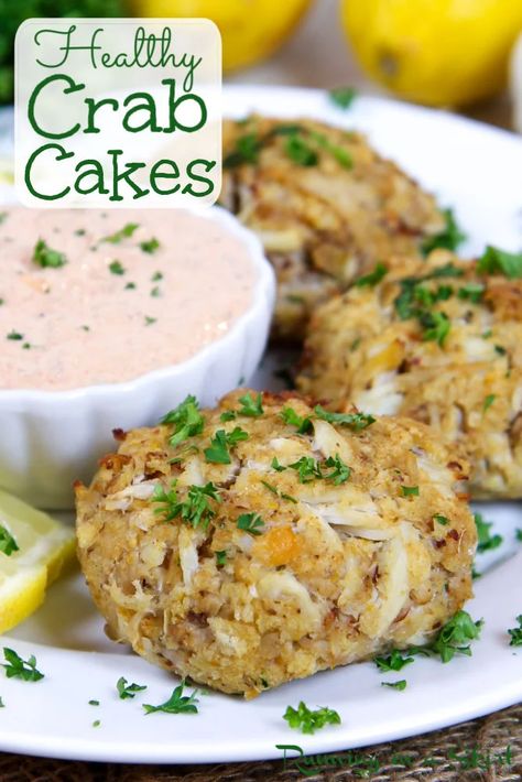 Healthy Broiled Crab Cakes - No Mayo! « Running in a Skirt Crab Cake Recipe Without Mayo, Canned Crab Cakes Recipe Easy, Crab Cake No Mayo, Crab Cakes Without Mayo, Low Sodium Crab Cakes, Crab Cakes No Mayo, No Mayo Crab Cakes, Crab Cakes Recipe No Mayo, Low Fodmap Crab Cakes