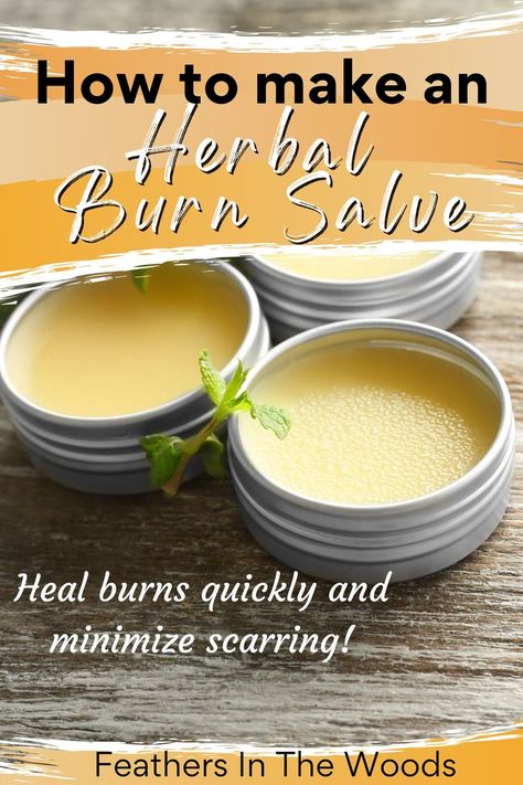 make an herbal burn salve Salve Recipes, Herbal Salves, Healing Salves, Diy Lotion, Homemade Lotion, Homemade Bath Products, Diy Health, Beauty Recipe, Diy Skin Care