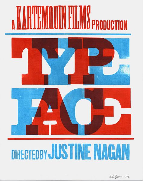 Typeface poster scan Typeface Poster, Conference Poster, Subtractive Color, Film Poster Design, Type Posters, Type Design, Types Of Wood, Movie Poster, Watch Design