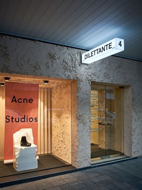 广告灯箱 Acne Store, Lightbox Signage, Retail Facade, Retail Signage, Shop Signage, Design Café, Acne Studio, Boutique Interior, Retail Interior