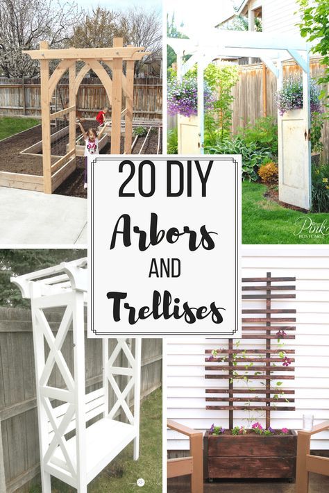 Diy Arbor, Diy Arbour, Diy Garden Patio, Arbors Trellis, Trellis Ideas, Garden Patio Decor, Diy Trellis, Building A Pergola, Pergola Design