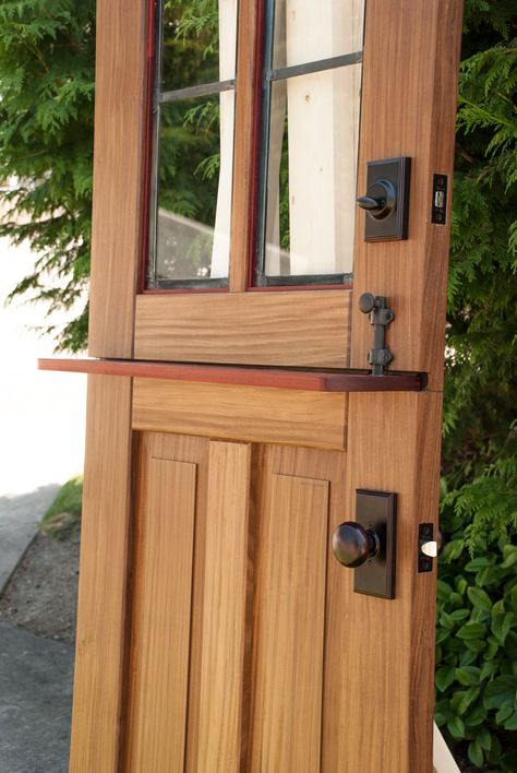 11. Craftsman Dutch Door Dutch Door Exterior, Modern Dutch Door, Dutch Doors Diy, Dutch Doors Exterior, Door Design Photos, Carriage Doors, Door Exterior, Farmhouse Front Door, Cabin Doors