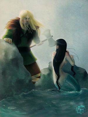 Viking and Mermaid Serena Fables Comic, I Need Sleep, Nordic Mythology, Mermaid Stuff, Mermaid Images, Siren Mermaid, Pirates Cove, Ariel Mermaid, Water Nymphs