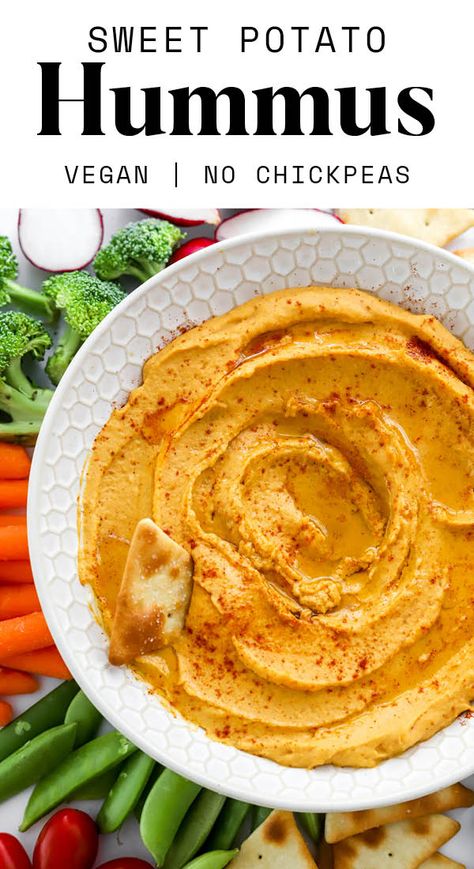 Sweet Potato Tahini, Sweet Potato Hummus Recipe, Potato Hummus, Sweet Potato Hummus, Steamed Sweet Potato, Gluten Free Sweet Potato, Appetizer Sandwiches, Healthy Appetizer, Lectin Free