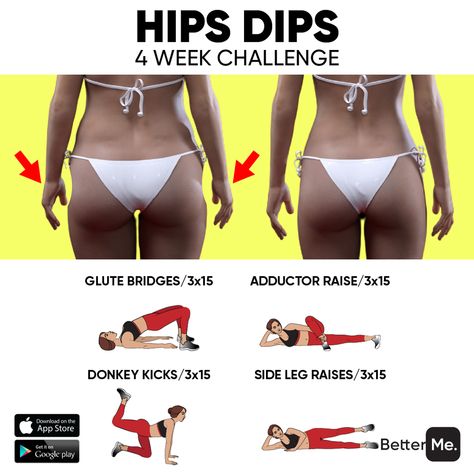 BetterMe on Instagram: “Some people like hip dips, some people don't and that's ok👌🏻But if you want to get rid of them, our custom workouts are always here to help…” Dip Workout, Workout Daily, Toning Exercises, Workout Goals, Hips Dips, Ab Challenge, Leg Day Workouts, Workout Plan For Women, Toning Workouts