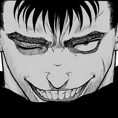 Berserk Smile, Guts Berserk, Berserk Manga, Manga Icon, A Man, Black