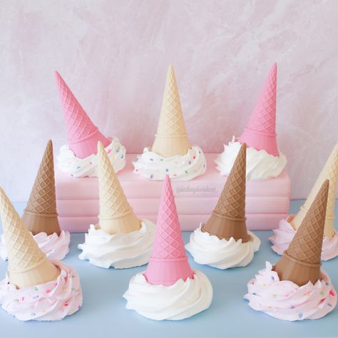 Ice cream cone cake pops