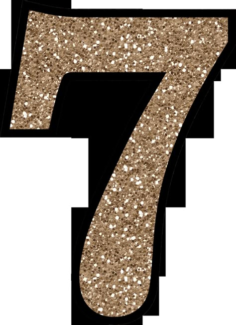 Glitter Without The Mess! Free Digital Printable Glitter Numbers 0 - 9: Glitter Number 7 To Print Large Printable Numbers, Number Topper, Fancy Numbers, Crown Printable, Free Printable Numbers, Free Printable Letters, Lucky 7, Handmade Card Making, Printable Numbers