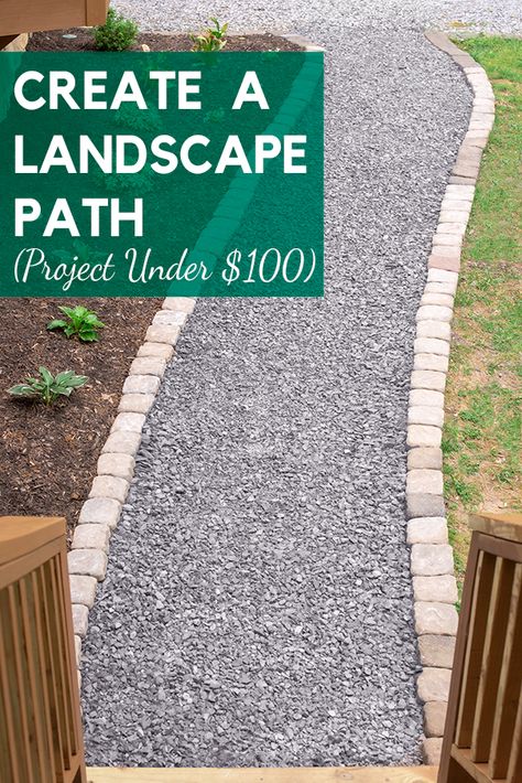 Gravel Walkway, Gravel Pathway, Gravel Landscaping, Backyard Walkway, House Florida, Walkway Landscaping, Walkways Paths, Front Walkway, Gravel Path